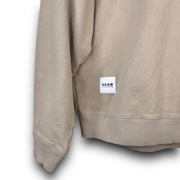 RRGS Roarguns Japan Carpe Diem Tan Sweatshirt Heavyweight Cotton Size Medium - Picture 3 of 8